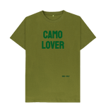 Moss Green Printed T-shirt Front