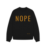 Black Nope Oversized Sweatshirt