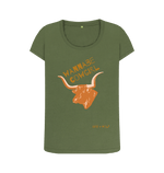 Khaki Printed T-shirt Front