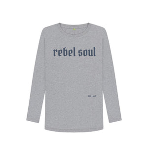 Athletic Grey Rebel Soul Long Sleeve Tee