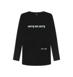 Black Printed Long Sleeve T Shirt Front