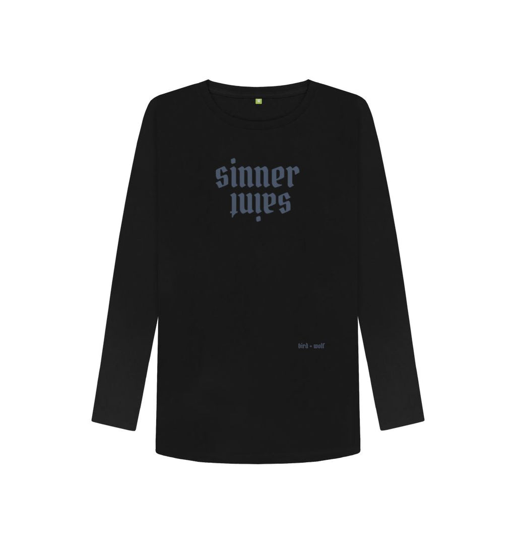 Black Sinner Saint Long Sleeve Tee