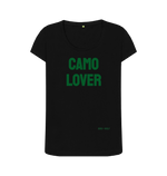 Black Printed T-shirt Front