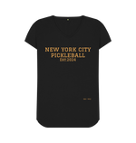 Black New York C ity Pickleball V Neck Tee