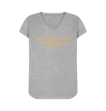 Athletic Grey New York C ity Pickleball V Neck Tee