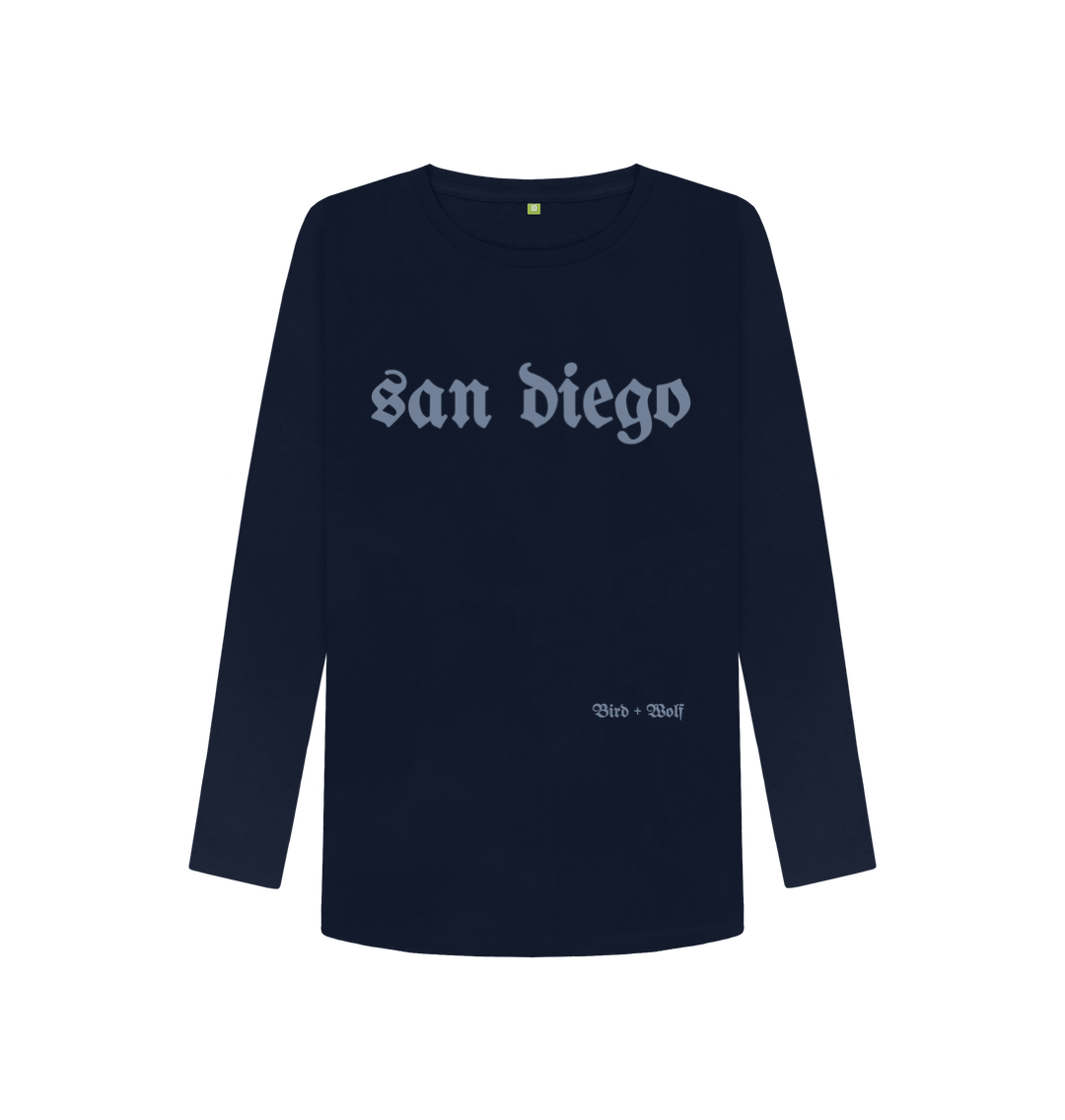 Navy Blue San Diego Long Sleeve Tee