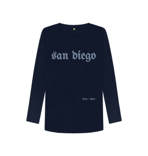 Navy Blue San Diego Long Sleeve Tee