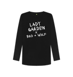 Black Printed Long Sleeve T Shirt Front