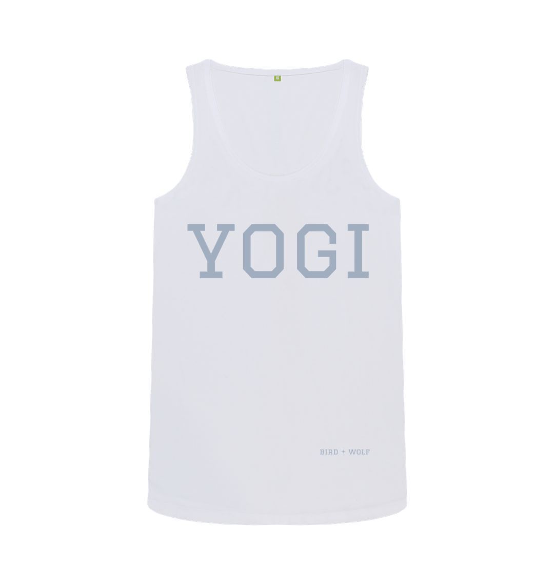 White YOGI Vest Top