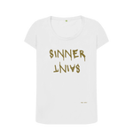White Printed T-shirt Front