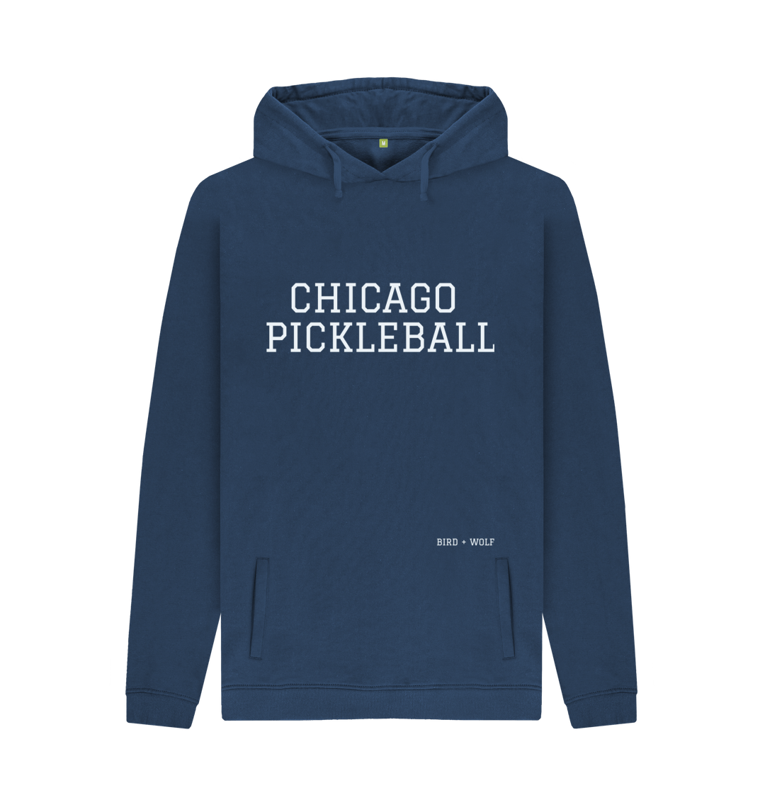 Navy Chicago Pickleball Chunky Hoodie (White Lettering)