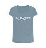 Stone Blue Printed T-shirt Front