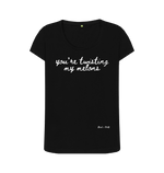 Black Printed T-shirt Front