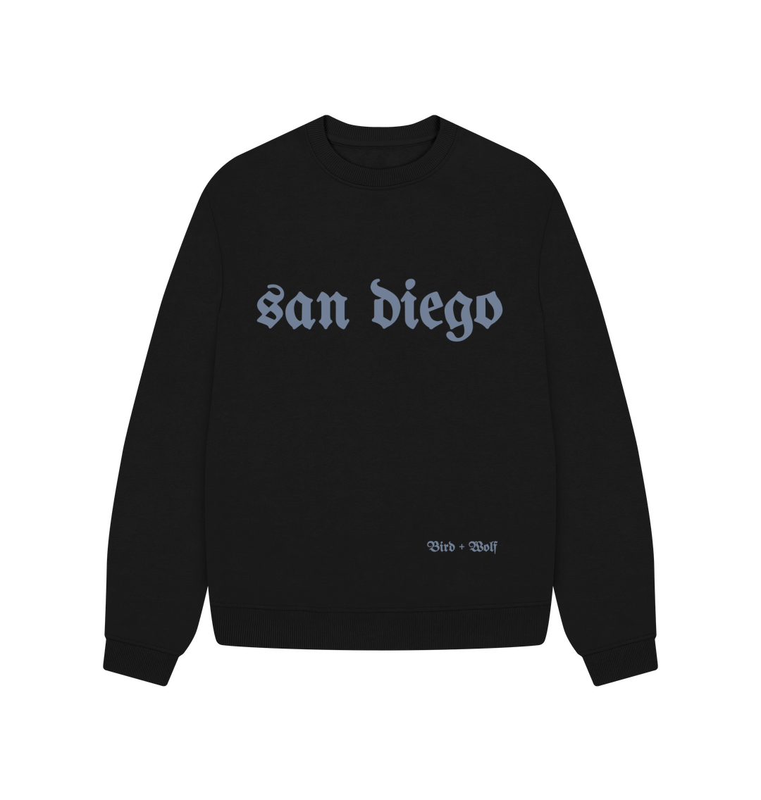 Black San Diego Oversized Sweatshirt