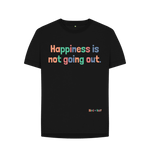 Black Printed T-shirt Front