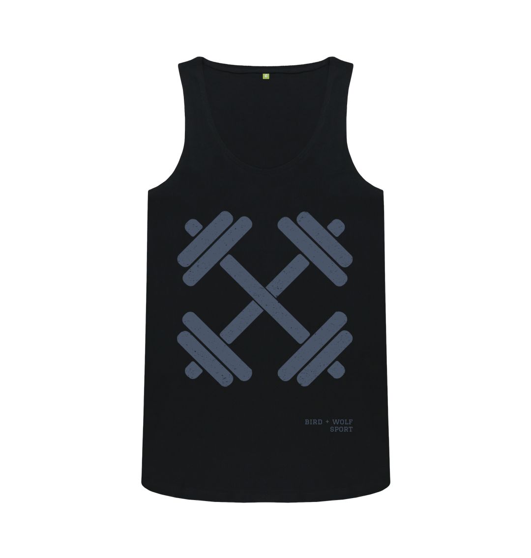 Black Dumbbells Fitted Vest