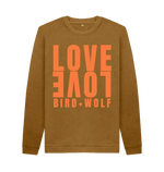 Brown Printed Sweater Front
