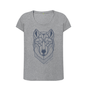 Athletic Grey Bird + Wolf Wolf Scoop Tee