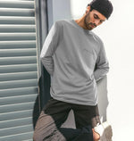 Bird + Wolf Simple Grey Long Sleeve Tee (Mens Sizes)