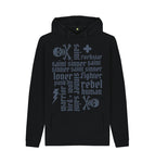 Black Sinner Saint + More Words Chunky Hoodie