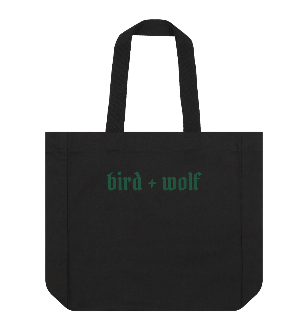 Black Bird + Wolf Everything Bag (Gothic Lettering)