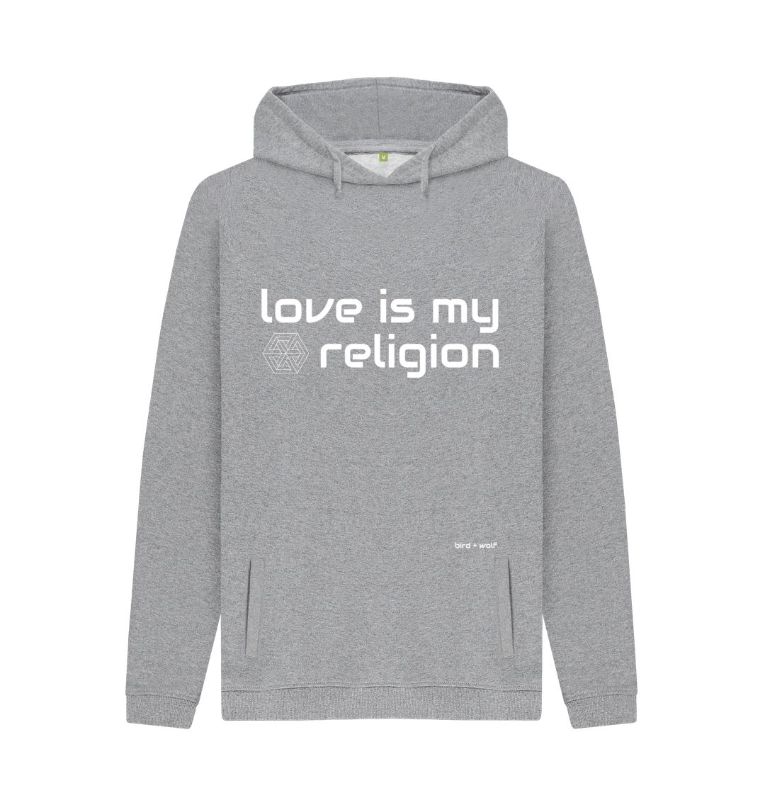 Light Heather Love Is My Religion Chunky Hoodie