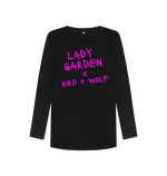 Black LG X B+W Long Sleeve Tee (Pink Lettering)