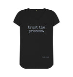 Black Trust The Process V Neck Tee