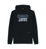 Black Printed Hoody Front