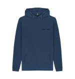 Navy Printed Hoody Front