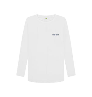 White Sinner Saint + More Words Long Sleeve Tee (Reverse)