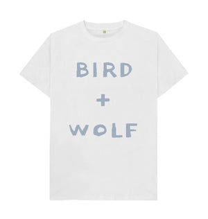 White Bird + Wolf Classic Tee (Grey Lettering)