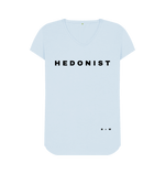 Sky Blue Hedonist V Neck Tee (Spaced)