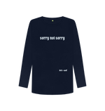 Navy Blue Printed Long Sleeve T Shirt Front