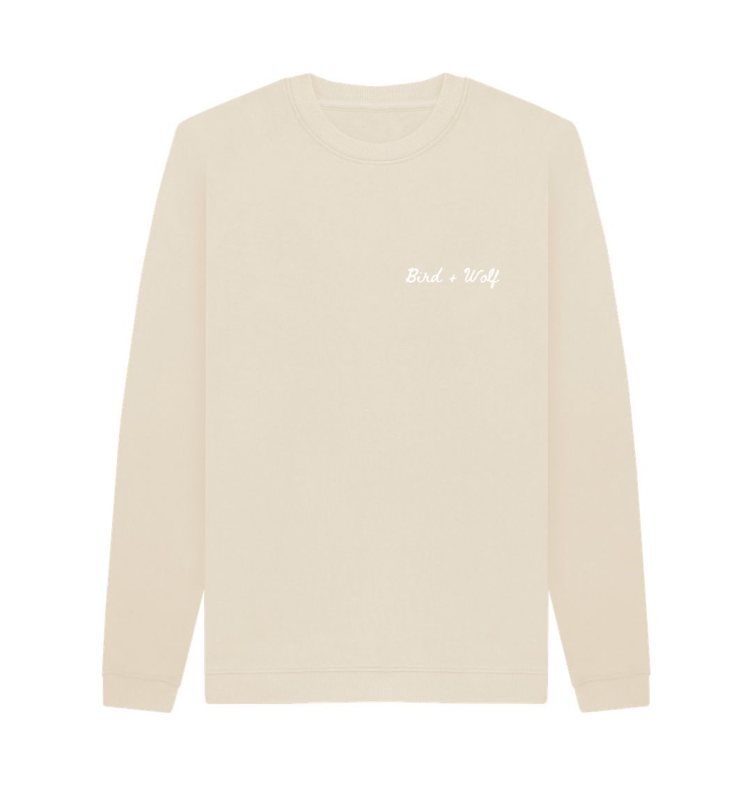 Oat Bird + Wolf Cosy Sweatshirt (White Lettering)