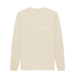 Oat Bird + Wolf Cosy Sweatshirt (White Lettering)