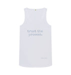 White Trust The Process Vest Top