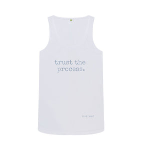 White Trust The Process Vest Top