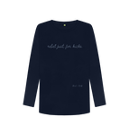 Navy Blue Rebel Just For Kicks Long Sleeve Tee