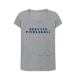 Athletic Grey Seattle Pickleball Scoop Neck Tee