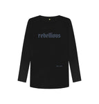 Black Rebellious Long Sleeve Tee