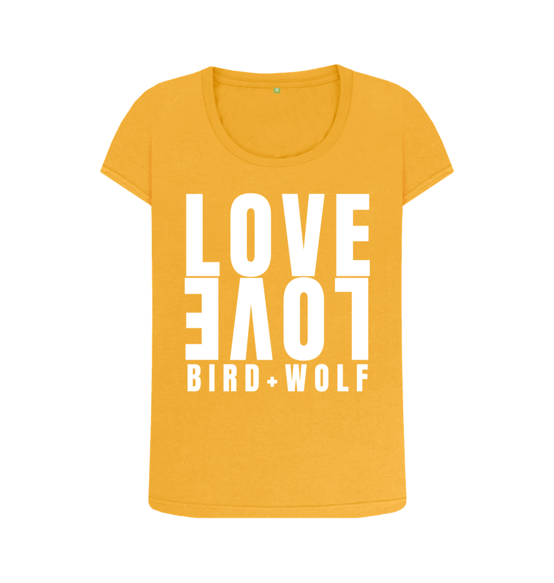 Mustard Love Love Scoop Tee