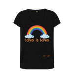 Black Printed T-shirt Front