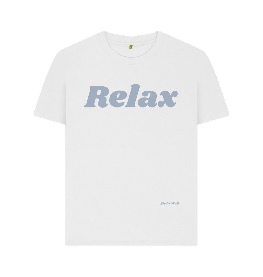 White Relax Crew Neck Tee