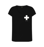 Black Printed T-shirt Front