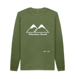 Khaki Printed Sweater Front