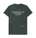 Dark Grey Freshwater Bay Pickleball Classic Tee (White lettering)