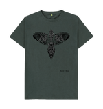 Dark Grey Printed T-shirt Front