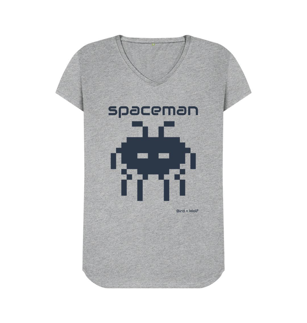 Athletic Grey Spaceman V Neck Tee