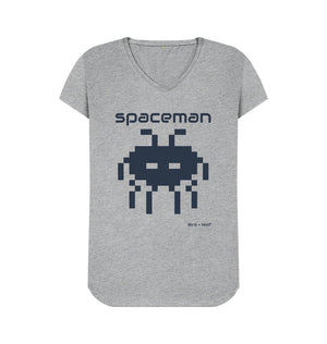 Athletic Grey Spaceman V Neck Tee